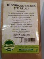 Mängden socker i Te Formosa oolong