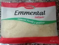 Mängden socker i Emmental rallado especial fundir y gratinar