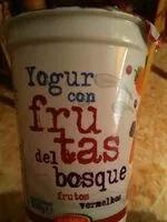 Mängden socker i Yogur con frutas del bosque