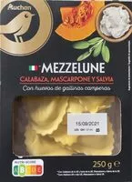 Mängden socker i Mezzelune Calabaza, Mascarpone y Salvia