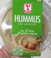 Mängden socker i Hummus con aguacate