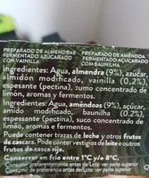 Mängden socker i Begetal de almendra con vainilla