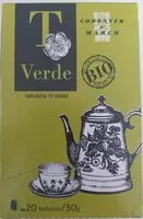 Mängden socker i Té verde BIO