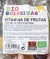 Mängden socker i Bio golosina