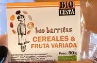Mängden socker i Bio barritas cereales y fruta variada
