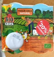 Mängden socker i Yogur vaca natural