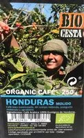 Mängden socker i Organic café Honduras molido