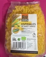 Mängden socker i Espirales de maiz y arroz