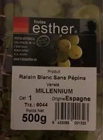 Mängden socker i Raison blanc sans pepins