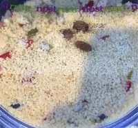 Mängden socker i Salade de semoule