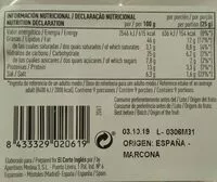 Mängden socker i Almendras Marcona tostadas