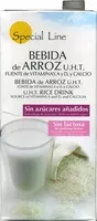 Mängden socker i Bebida de arroz UHT, vitaminas A y D y calcio