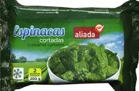 Mängden socker i Espinacas cortadas congeladas