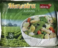 Mängden socker i Menestra juliana especial congelada