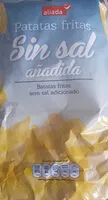 Mängden socker i Patatas fritas sin sal añadida