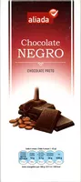 Mängden socker i Chocolate negro