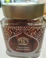 Mängden socker i Castañas en almibar