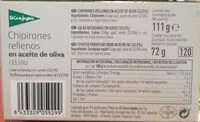 Mängden socker i Chipirones rellenos aceite de oliva