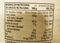 Mängden socker i Piña en su jugo en rodajas lata 493 g