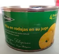 Mängden socker i Piña en rodajas en su jugo