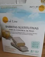 Mängden socker i Barritas sustitutivas para el control de peso sabor yogur limón