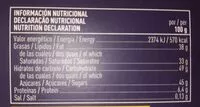 Mängden socker i Trufas al cacao