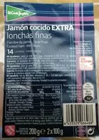 Mängden socker i Jamón cocido extra