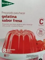 Mängden socker i Preparado para hacer gelatina sabor fresa