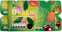 Mängden socker i Bífidus desnatado con frutas 0%