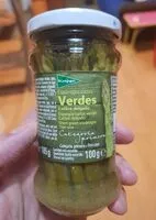 Mängden socker i Espárragos cortos verdes