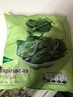 Mängden socker i Espinacas hojas