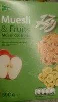 Mängden socker i Muesli & fruits