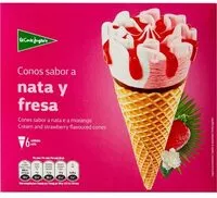 Mängden socker i Conos de helado sabor a nata y fresa