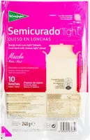 Mängden socker i Queso semicurado light lonchas