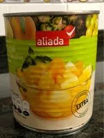 Mängden socker i Macedonia de frutas en almíbar lata 480 g