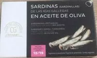 Mängden socker i Sardinas de las rías gallegas en aceite de oliva