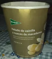 Mängden socker i Helado de vainilla y nueces de macadamia