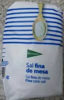 Mängden socker i Sal fina de mesa
