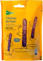 Mängden socker i Cañitas de fuet