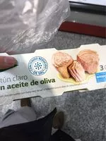Mängden socker i Atún claro en aceite de oliva con bajo contenido en sal