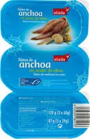 Mängden socker i Filetes de anchoa aceite de oliva