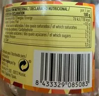 Mängden socker i Cebollitas vinagre extra