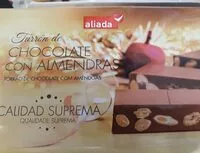 Mängden socker i Turrón de chocolate con almendras