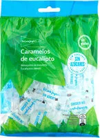 Mängden socker i Caramelos duros de eucalipto sin azúcar y sin gluten