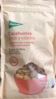 Mängden socker i Cacahuetes fritos y salados