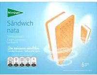 Mängden socker i Sándwich de helado sabor a nata sin azúcares añadidos