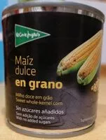 Mängden socker i Maíz dulce en grano