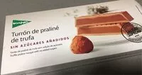 Mängden socker i Turrón de praliné de trufa sin azúcares