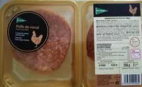 Mängden socker i Hamburguesa de pollo de corral