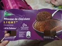 Mängden socker i Mousse de chocolate light 0%